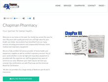 Tablet Screenshot of chapmanrx.com